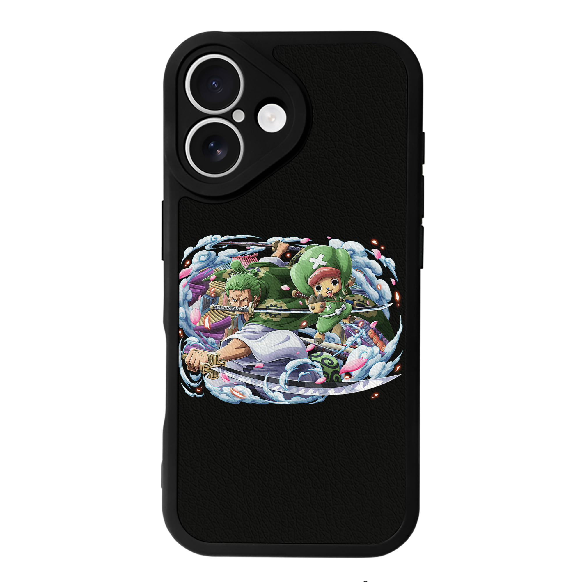 （画像用） ワンピース ロロノア・ゾロ ONE PIECE Roronoa Zoro 【iPhone 16シリーズ対応】シリコンスマホケース（レザー調） 材質：シリコン